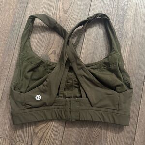 Lululemon Stash It All Bra Olive Green Size 6 C/D High Support